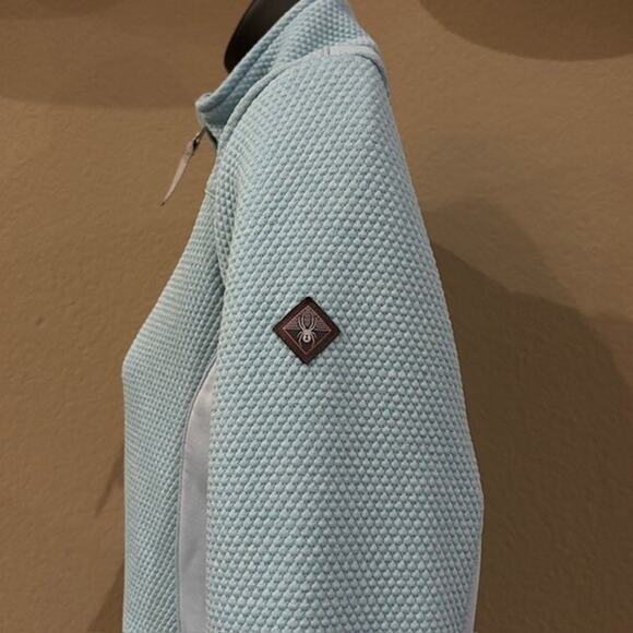 SPYDER - Girls Large Encore Full Zip Lt. Blue (Frost) Fleece Lined Jacket - Picture 13 of 16